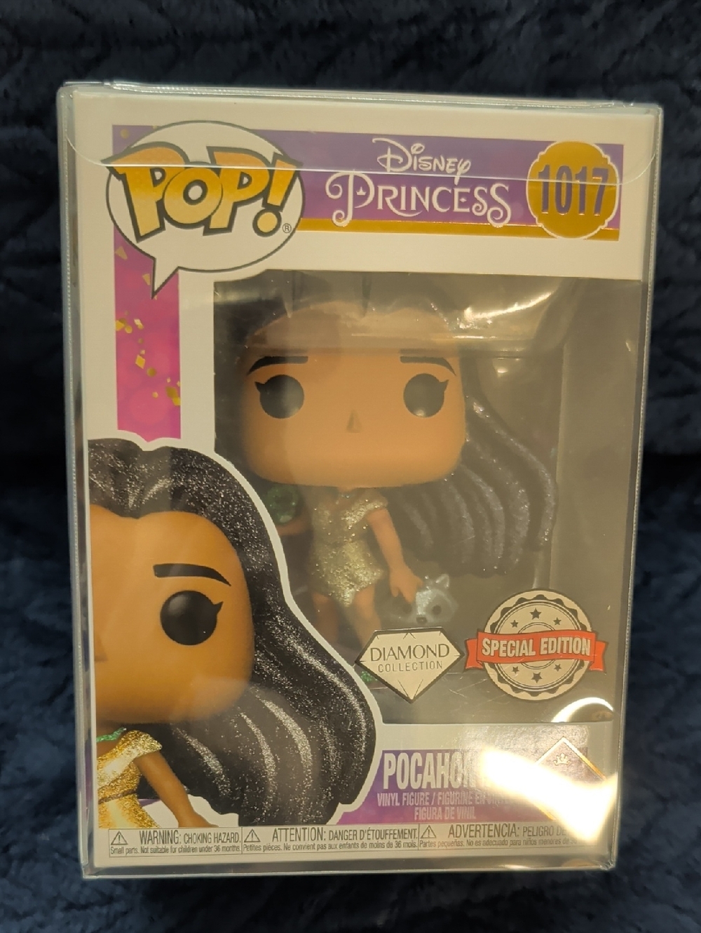 Pop Pocahontas Funko Pop! Black & Purple Glitter